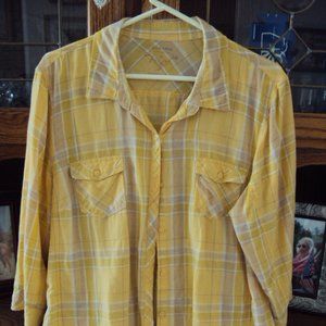 Sonoma Lifestyle 3/4 Sleeve Button Down Shirt XL